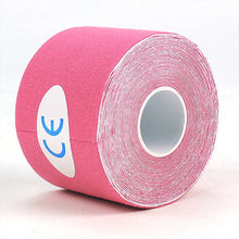Load image into Gallery viewer, 5M Waterproof Breathable Cotton Kinesiology Tape Sports Elastic Roll Adhesive Muscle Bandage Pain Care Tape Knee Elbow Protector