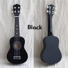 Load image into Gallery viewer, 21 inch Ukelele Soprano 4 Strings Hawaiian Spruce Basswood Guitar Musical Instrument Set Kits+Tuner+String+Strap+Bag
