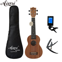 Load image into Gallery viewer, Aiersi brand 21 inch ukelele mahogany Soprano gecko ukulele musical instrument  guitar

